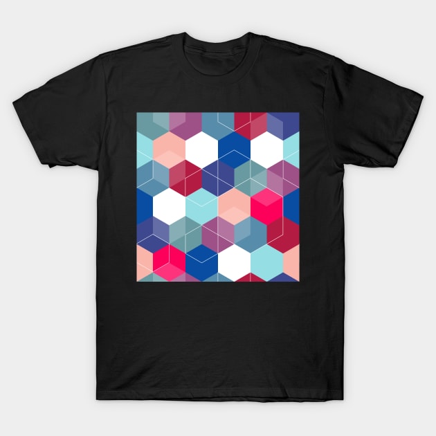 Hexies in Blue T-Shirt by PolitaStore